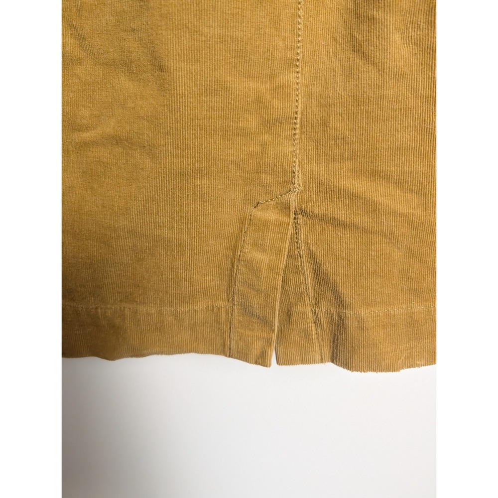 Anthropologie‎ Holding Horses Womens 12 Mustard Yellow Corduroy Sleeveless Dress - Picture 13 of 15